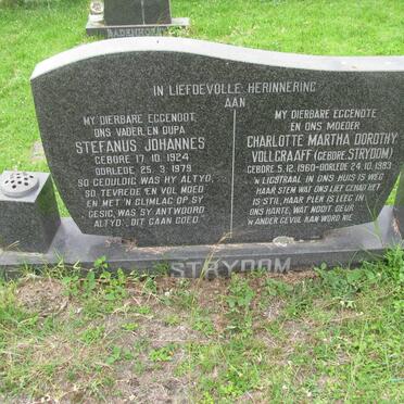 STRYDOM Stefanus Johannes 1924-1979