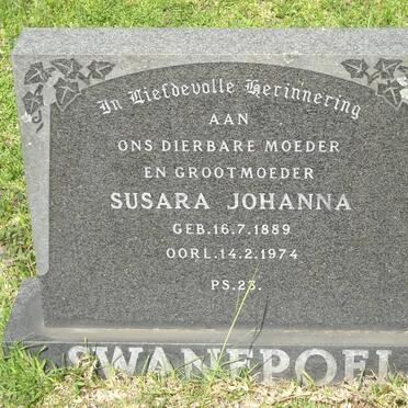 SWANEPOEL Susara Johanna 1889-1974