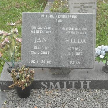 SMITH Jan 1919-2007 &amp; Hilda 1926-1997