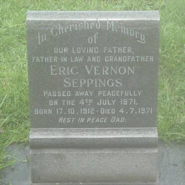 SEPPINGS Eric Vernon 1912-1971