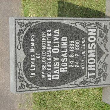 THOMSON Daisy Olivia Rosalind 1896-1990