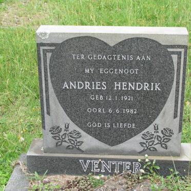 VENTER Andries Hendrik 1921-1982