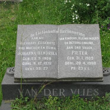 VLIES Pieter, van der 1909-1988 &amp; Johanna Hendrika 1906-1976