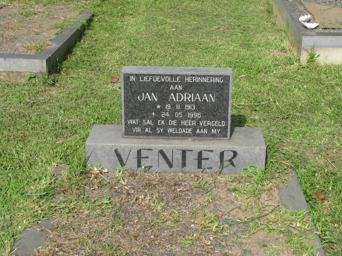 VENTER Jan Adriaan 1913-1996
