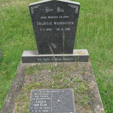 WIJKHUIZEN Trijntje 1897-1981 :: VAN EIJK Lucas 1925-1990