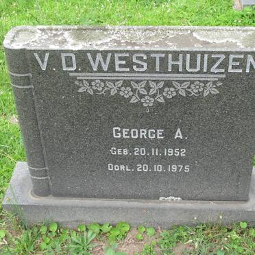 WESTHUIZEN George A., van der 1952-1975