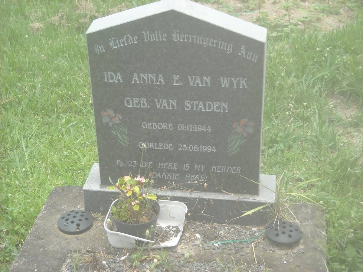 WYK Ida Anna, van nee VAN STADEN 1944-1994