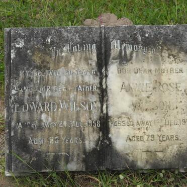 WILSON Edward -1958 &amp; Annie Rose -1962