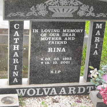 WOLVAARDT Catharina Maria 1953-2001