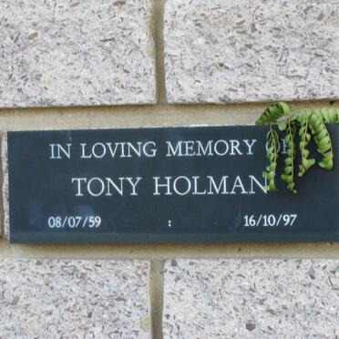 HOLMAN Tony 1959-1997