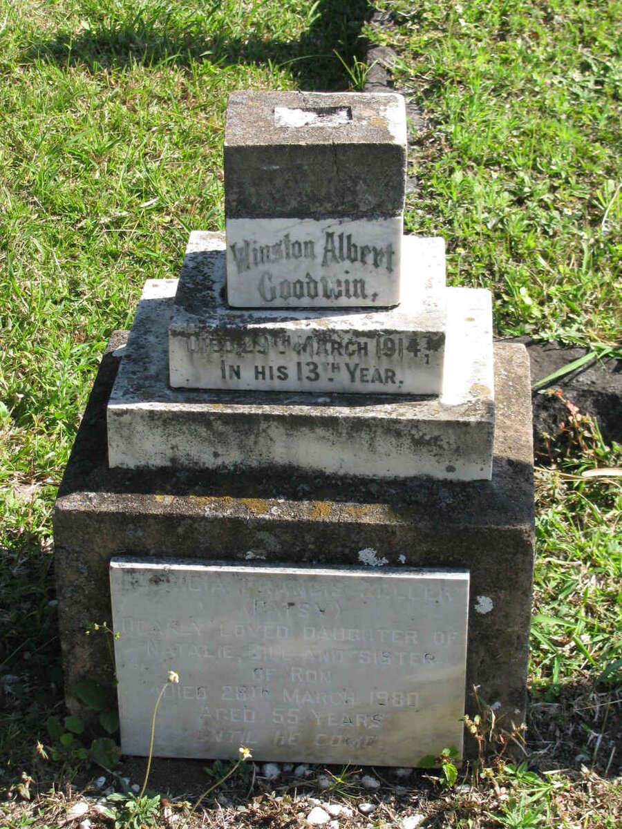 GOODWIN Winston Albert -1914 :: ZELLER Patricia Francis -1980