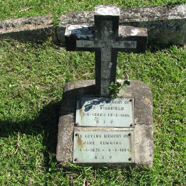 STANSFELD Eric 1892-1959 :: CUMMING Jane 1870-1954