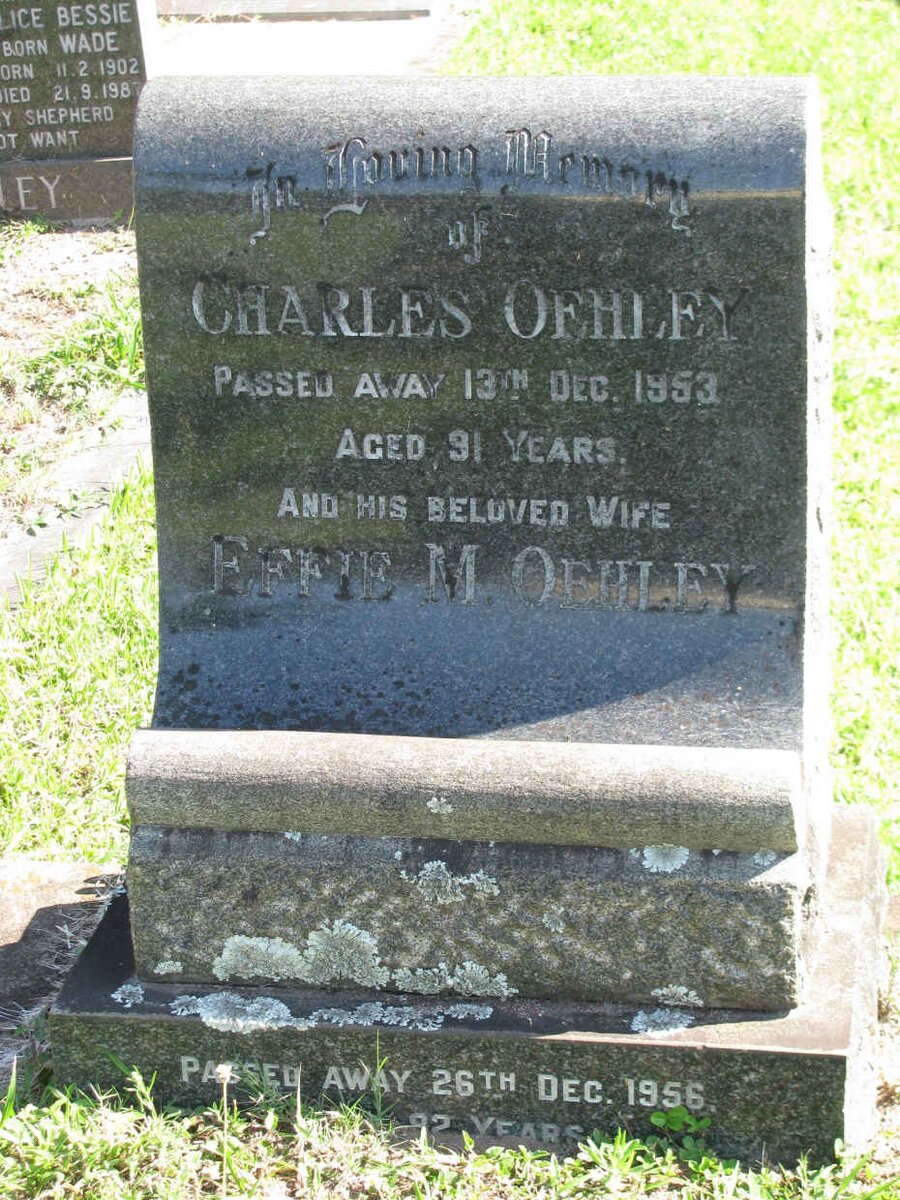 OEHLEY Charles -1953 and Effie M. -1956