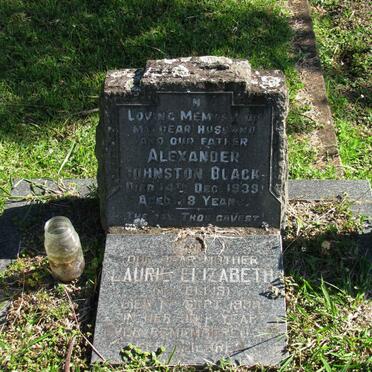 BLACK Alexander Johnston -1939 &amp; Laurie Elizabeth ELLIS -1999