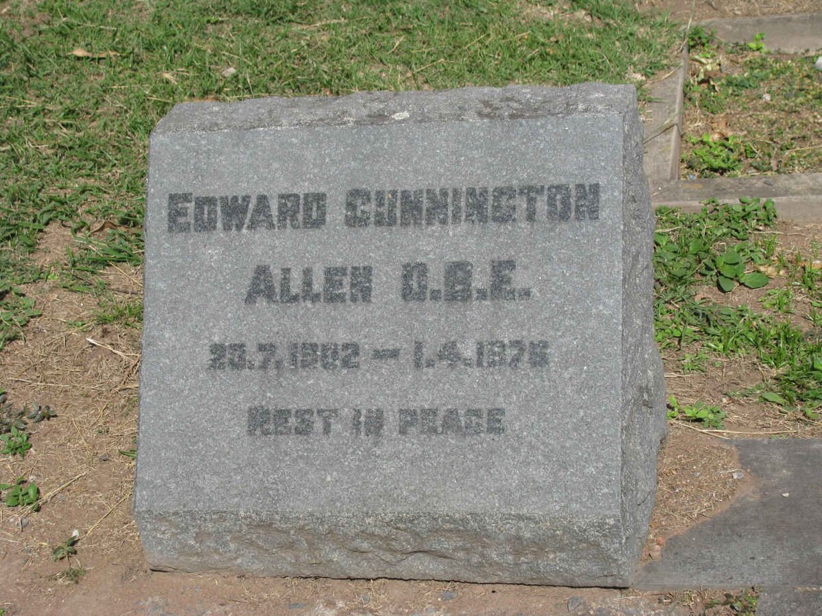 ALLEN Edward Cunnington 1902-1976