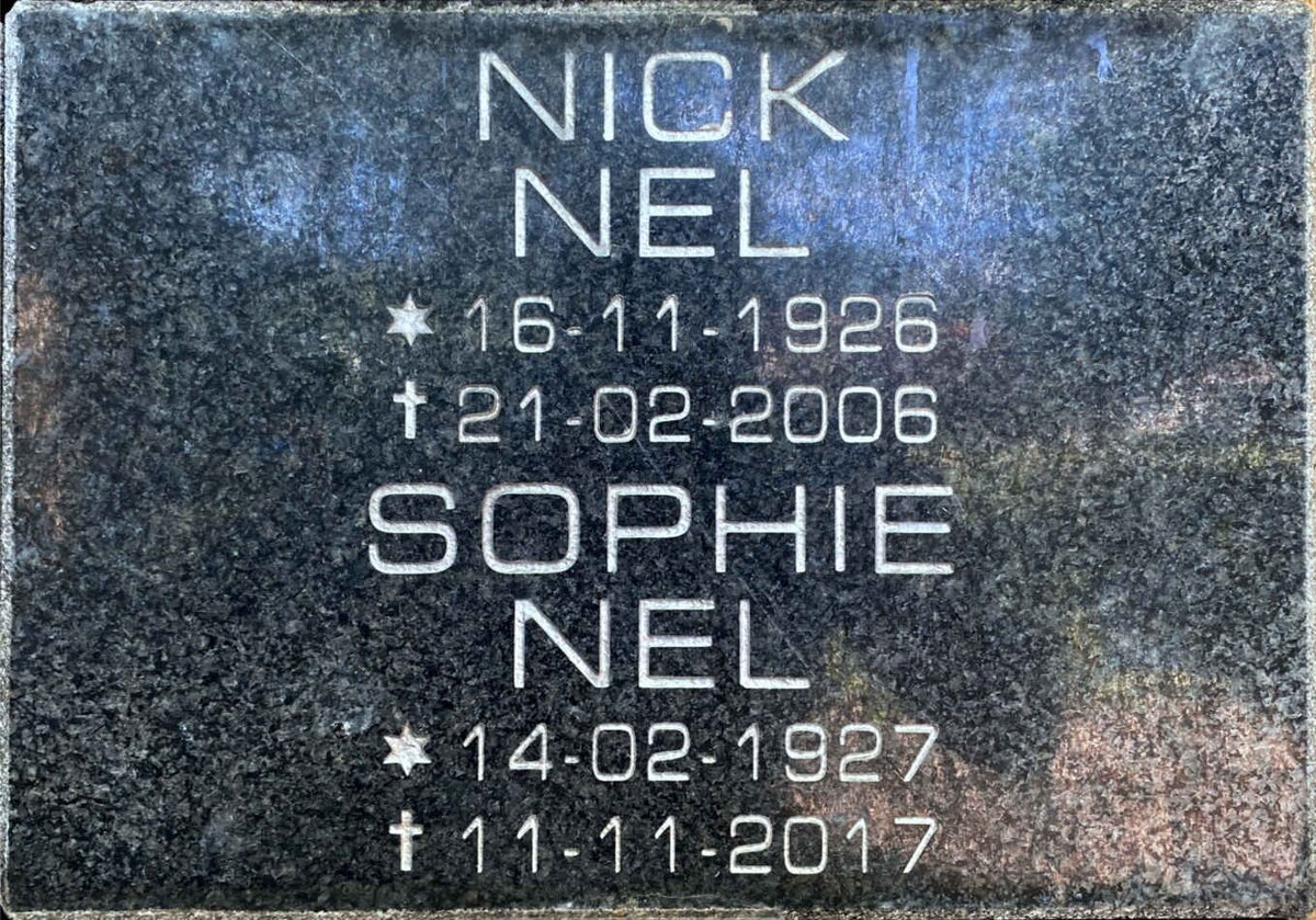 NEL Nick 1926-2006 &amp; Sophie 1927-2017