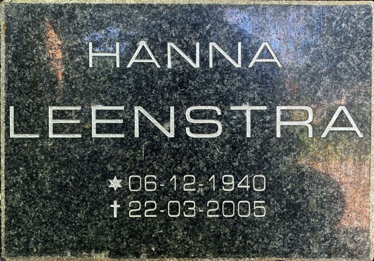LEENSTRA Hanna 1940-2005