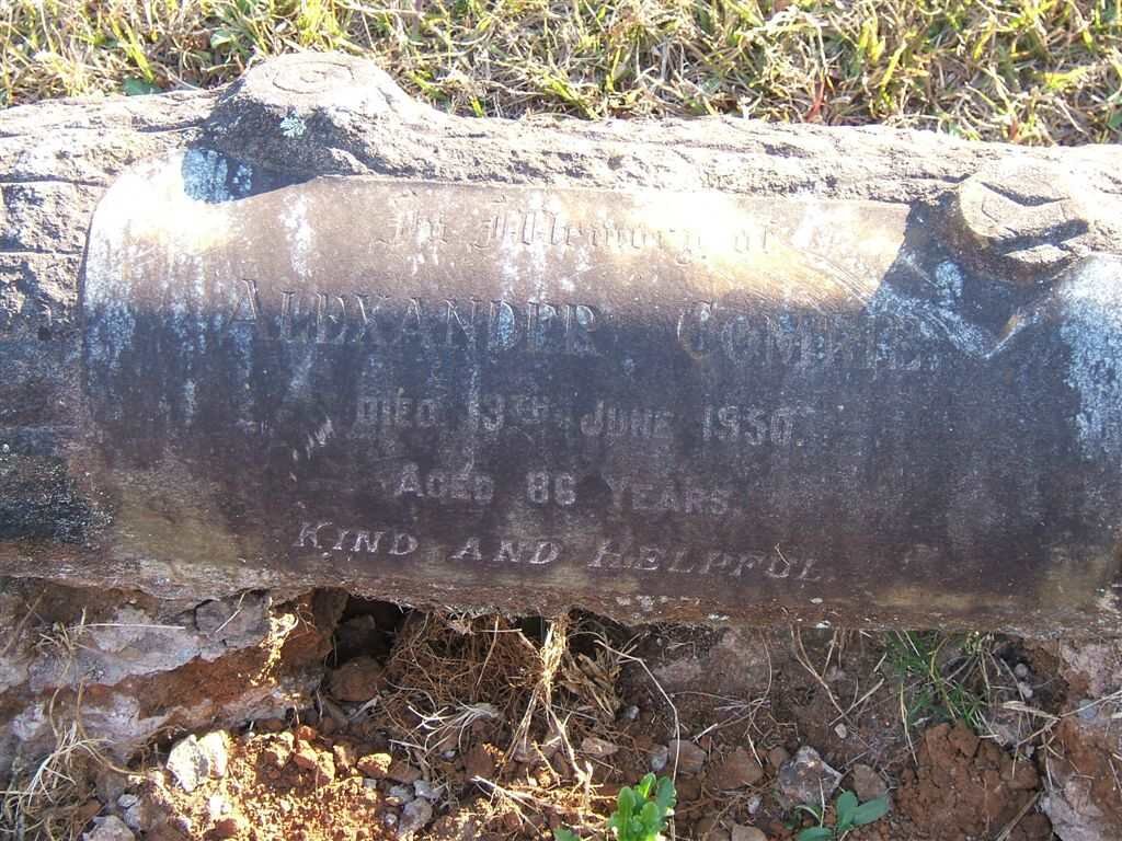 COMRIE Alexander  -1950