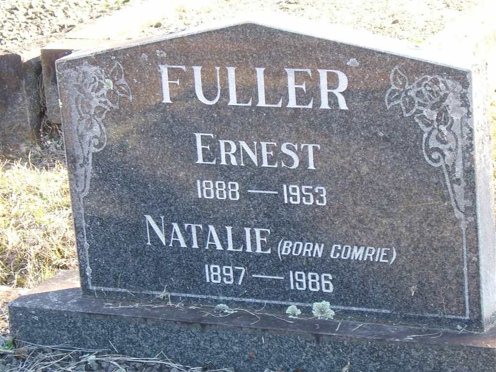 FULLER Ernest 1888-1953 &amp; Natalie COMRIE 1897-1986