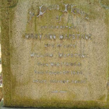 MAPSTONE Mary Ann 1864-1946