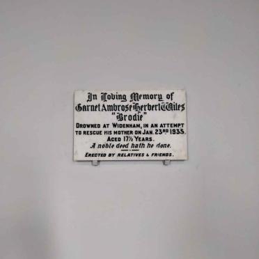 WILES Garnet Ambrose Herbert -1935