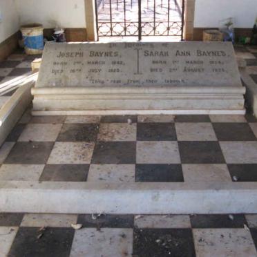 BAYNES Joseph 1842-1923 &amp; Sarah Ann 1854-1925