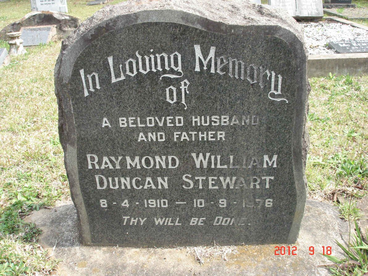 STEWART Raymond William Duncan 1910-1976