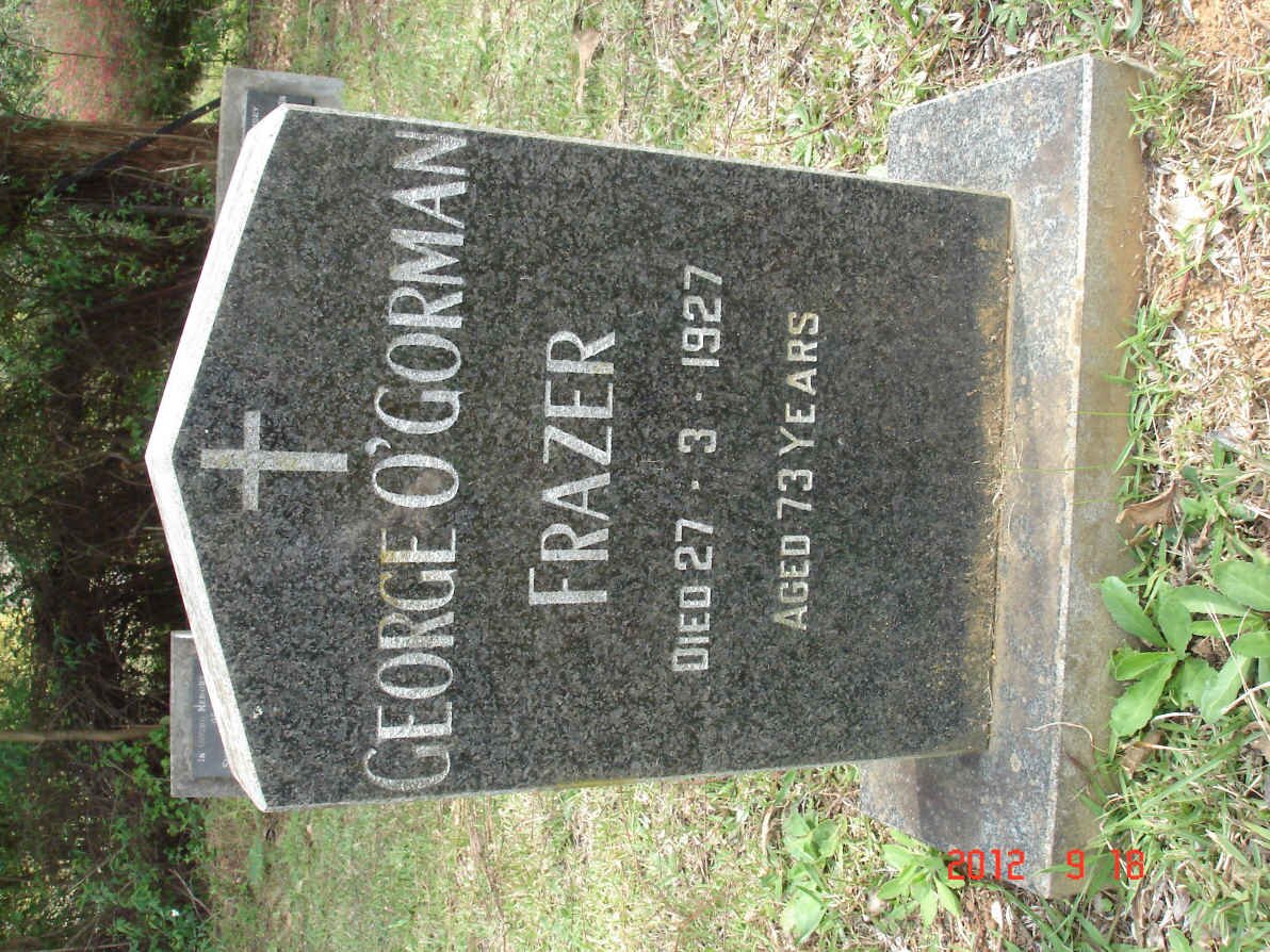 FRAZER George O'Gorman -1927