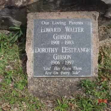 GIBSON Edward Walter 1901-1983 &amp; Dorothy L'Estrange 1906-1997