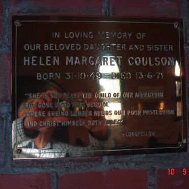 COULSON Helen Margaret 1949-1971