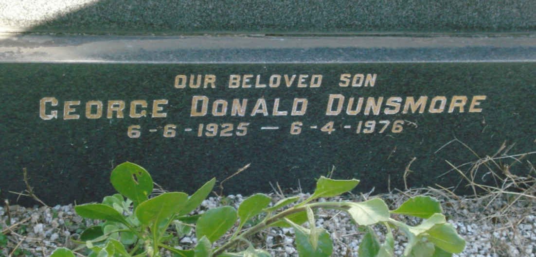 DUNSMORE George Donald 1925-1976