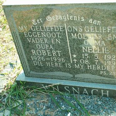 WILSNACH Robert 1926-1996 &amp; Nellie 1923-1997