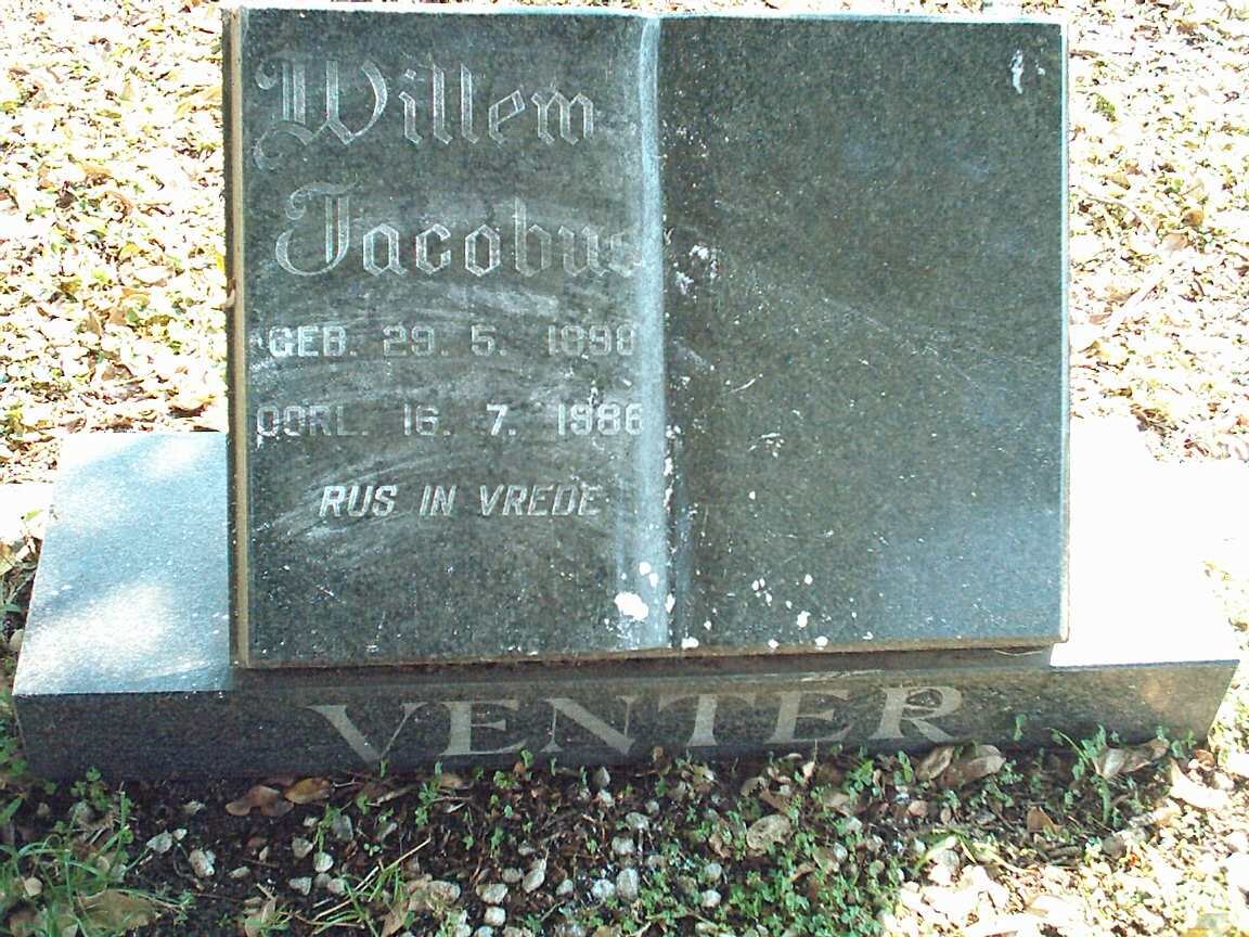 VENTER Willem Jacobus 1898-1986