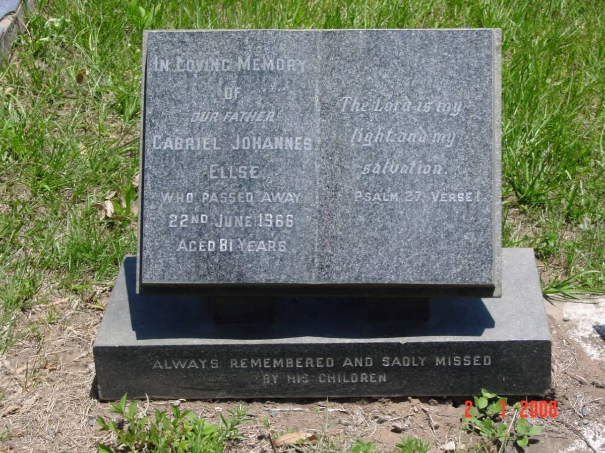 ELLSE Gabriel Johannes  -1966 