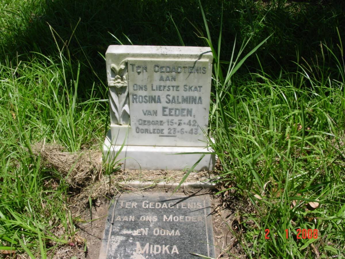 EEDEN Rosina Salmina, van 1942-1943