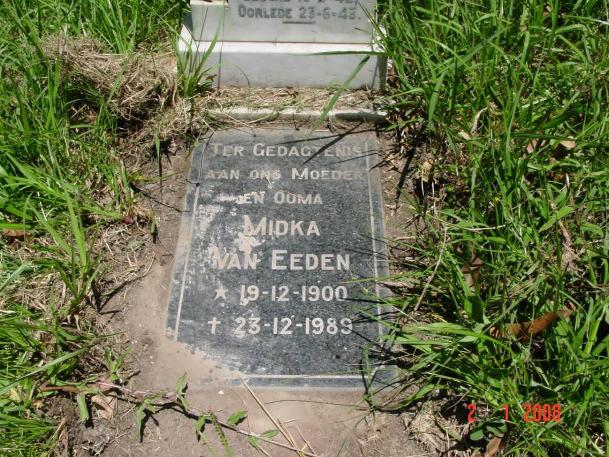 EEDEN Midka, van 1900-1989