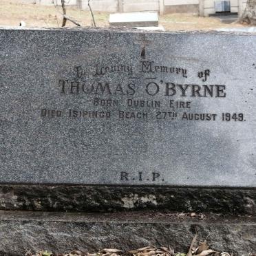 O'BYRNE Thomas -1949