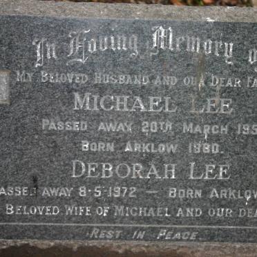 LEE Michael 1880-1957 &amp; Deborah 1882-1972
