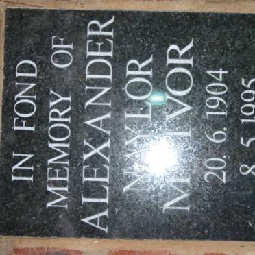 McIVOR Alexander Naylor 1904-1995