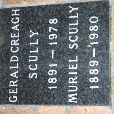 SCULLY Gerald Creagh 1891-1978 &amp; Muriel 1889-1980