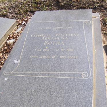 BOTHA Cornelia Willemina Abramlina 1903-1990