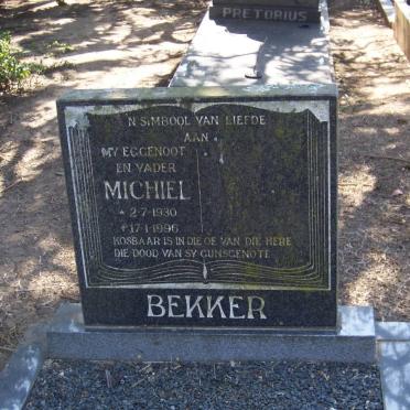 BEKKER Michiel 1930-1996