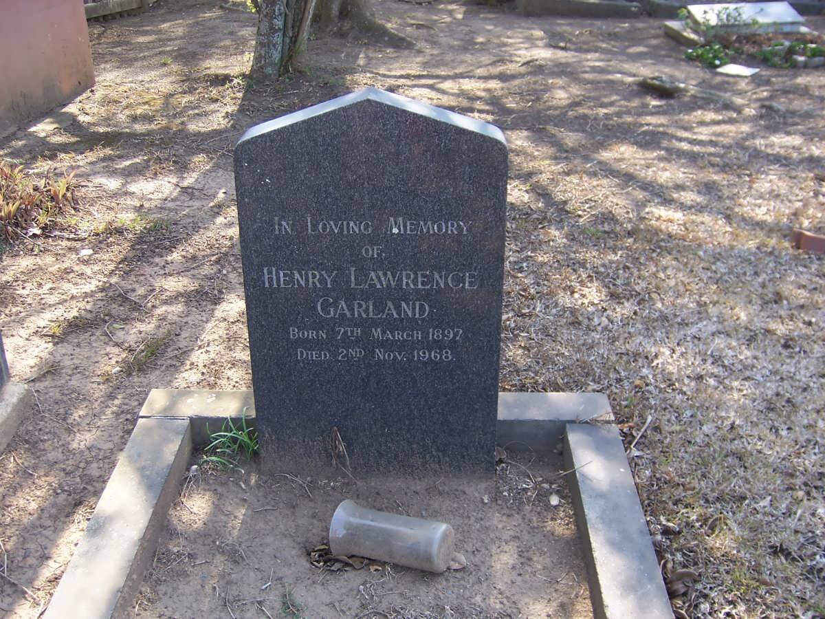 GARLAND Henry Lawrence 1897-1968