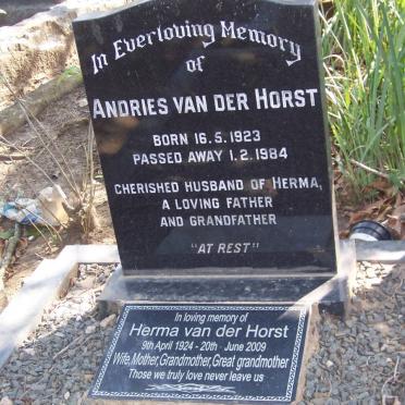 HORST Andries, van der 1923-1984 &amp; Herma 1924-2009