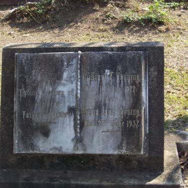 HORNING William F. -1922 &amp; Emma Jane -1937