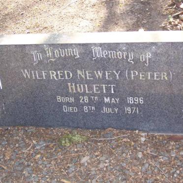 HULETT Wilfred Newey 1896-1971