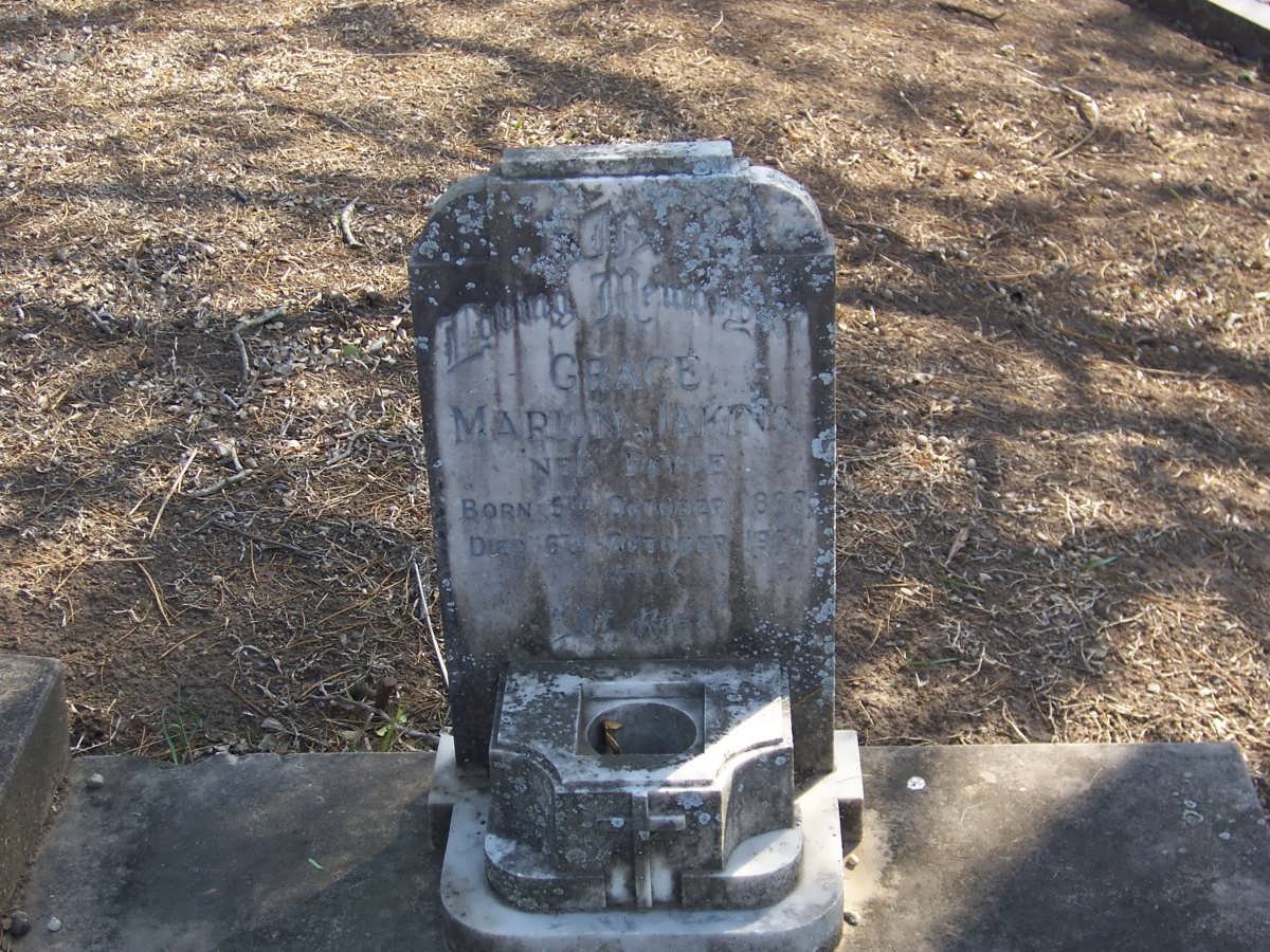 JAKIN Grace Marion nee FAYLE 1888 - 19?7