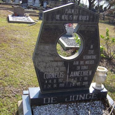 JONGE Cornelis, de 1917-1998 &amp; Annechien 1916-2006