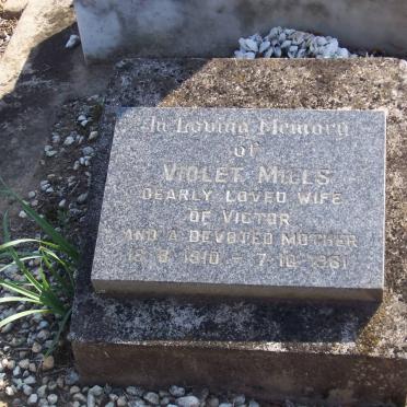 MILLS Violet 1910-1981