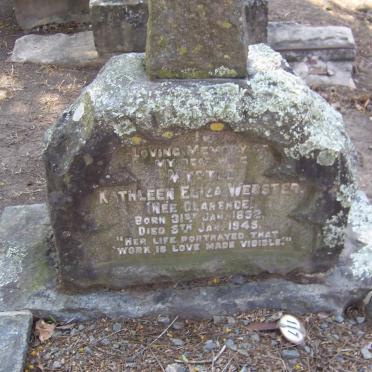 WEBSTER Myrtle Kathleen Eliza nee CLARENCE 1892-1945